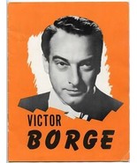 Victor Borge Souvenir Program 1950&#39;s Comedy in Music New York Broadway - £10.84 GBP