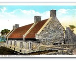 West Caserma Fort Ticonderoga New York Ny Unp Wb Cartolina M19 - $3.37