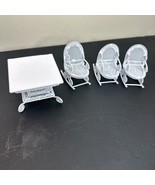 Vintage Dollhouse White Mini Wire Furniture NWT Rare 80’s? 90’s? Dollar ... - $40.93 CAD