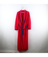 Vintage 70s Streetwear Womens Medium Distressed Belted Velour Bath Robe ... - $39.55