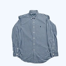 Ralph Lauren Shirt Mens Large Blue Plaid Long Sleeve Button Down 100% Co... - £13.69 GBP