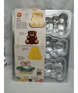 Vintage 1991 Wilton Mini Bears (6) Slot Cake Pan - $17.82