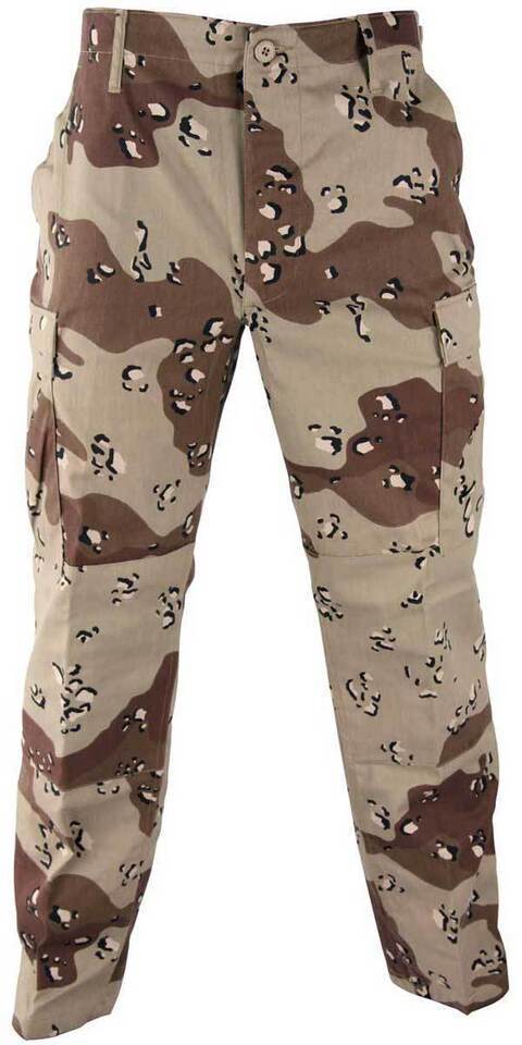 USGI DESERT STORM CHOCOLATE CHIP 6 COLOR CAMO COMBAT TROUSER PANTS ALL S... - $38.24