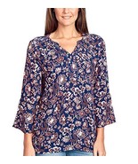 Gloria Vanderbilt Women&#39;s Nova Flutter Sleeve Blouse - $15.59