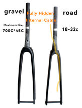 carbon 1 1/8 to 1 1/2 tapered gravel road bike Full Internal Cable Routi... - $115.00