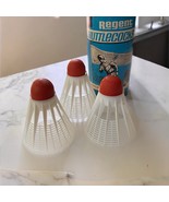 Vintage Regent 3 Shuttlecocks in Blue Tin Can Made in England Model No. ... - €8,30 EUR
