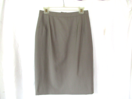 Zenella Italy skirt pencil Betty Size 10 beige lined 100% wool - $17.59