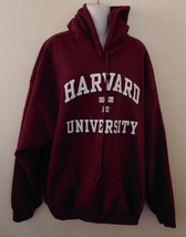 UNISEX Harvard University Veritas Pullover Hoodie Burgundy Gildan XXL NWOT  - £35.04 GBP