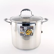 David Burke Elements Heavy Gauge Stainless Steel 12-QT Stockpot New - $97.00