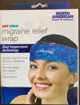 North American Health + Wellness Migraine Relief Wrap, Blue, (JB6437) - £7.77 GBP