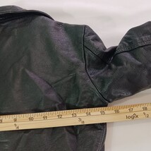 Gino Leather Jacket Girls Size M Fundamental Fashion Euro Style Full Zip Black image 5