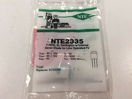 (2) NTE NTE2335 Silicon NPN Transistor Darlington w/Int Zener Diode - Lo... - £11.78 GBP