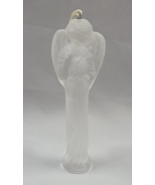 Cristalleries Royales de Champagne Frosted Glass Angel Ornament - $24.26