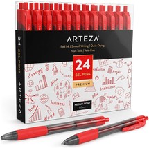 Arteza Gel Pens, Pack Of 24 Red Roller Ball Pens, Quick-Drying, And Sket... - $34.95