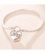 S925 Sterling Silver Moments Smooth Silver Padlock Bracelet , You Are Loved - £14.34 GBP+