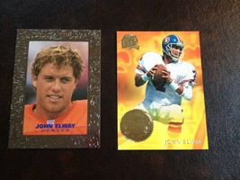 John Elway &#39;94 Fleer Ultra Achievement Award R-6 &amp; 1994 Skybox Revolutio... - £13.70 GBP