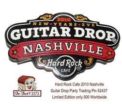 Hard Rock Cafe 2010 Nashville Guitar Drop Party 52437 Trading Pin Limited Ed. - £15.88 GBP