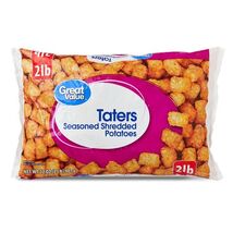 Great Value Taters Seasoned and Shredded Potatoes, 32 oz, 2 lbs (Frozen) - $5.99