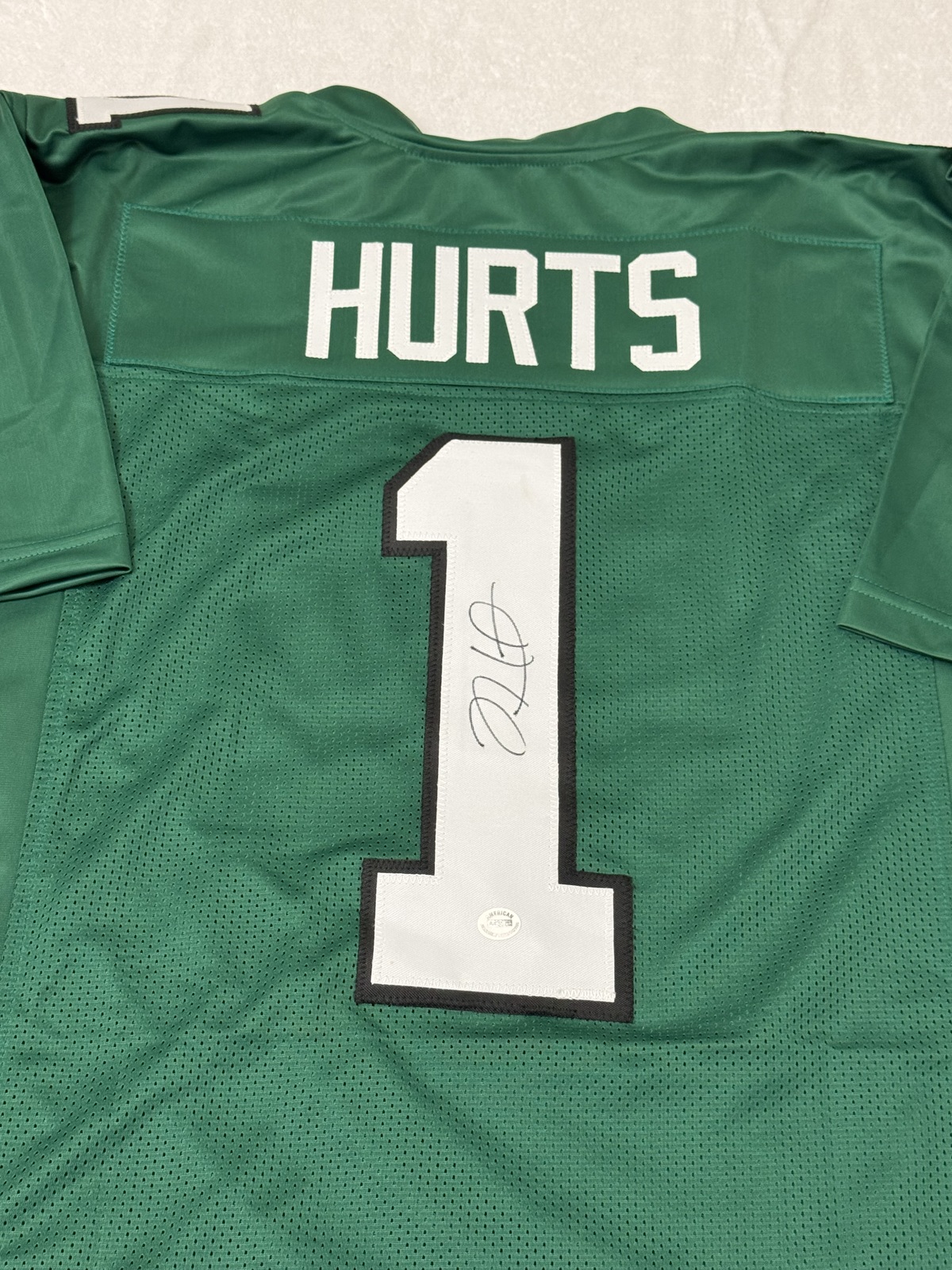 Jalen Hurts Signed Philadelphia Eagles Football Jersey COA - $179.00