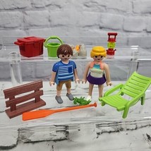 Playmobil Figures Accessories Lot Camping Outdoor Pieces Parts Lantern Fire Pit  - $19.79