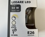 Lot of 2 Ikea LEDARE LED 5.5 W 50 W 500 lm 2700 K E26 Bulbs 004.644.86 L... - £15.09 GBP