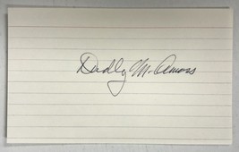 Dudley M. Amoss Signed Autographed 3x5 Index Card #2 - WWII Fighter Ace - £19.65 GBP