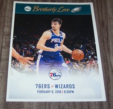 PHILADELPHIA 76ERS SIXERS DARIO SARIC 8.5&quot; X 11&quot; NBA Game PROMO POSTER E... - $363.10 MXN