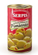 Serpis Green Olives Stuffed with Red Pepper - $10.25