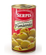 Serpis Green Olives Stuffed with Red Pepper - $194.82 MXN