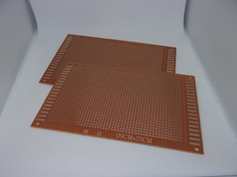 2x Pack Lot Blank Soldering Circuit Board Universal Breadboard Prototype 9x15cm - £10.86 GBP