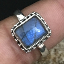 925 Sterling Fine Silver Labradorite Gemstone Ring Sz C-Z Women Gift RSP-1293 - £25.26 GBP