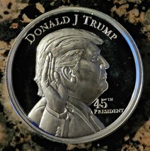 President Trump White House 2 Ounce High Relief Silver Round .999 Fine Bu Round - £76.07 GBP