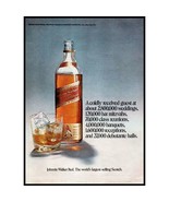 1971 Johnnie Walker Red Label Scotch Vintage Print Ad Weddings Mitzvahs ... - £8.30 GBP