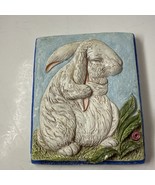 1993 Telle M Stein The Stone Bunny 3D Thumper Dew Plaque #0140 Signed 8&quot;... - €22,22 EUR