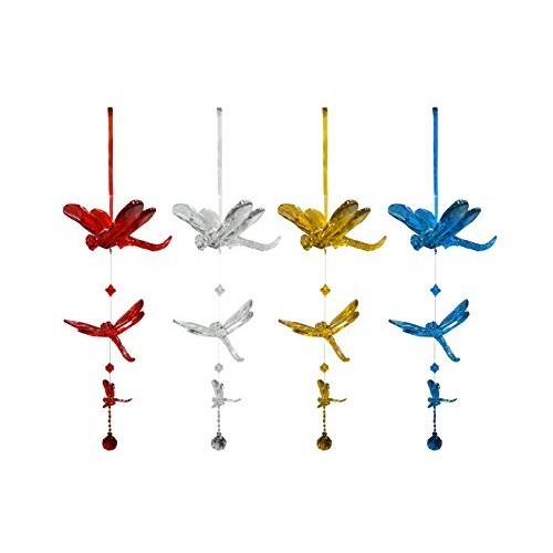 Benzara Acrylic Hanging 3 Dragonflies Outdoor Decor - $30.98