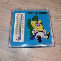 Vintage Magnet Thermometer South Of The Border 2.5&quot; Souvenir Preowned  - £2.30 GBP