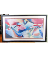 Peter Kitchell 1991 Modern Art &quot;INSIDE-OUT UMBRELLAS&quot; Watercolor Paintin... - $1,484.01