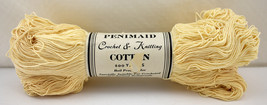 Penimaid Crochet &amp; Knitting Cotton Thread - 1 Skein 800 Yards Color Cream - £14.86 GBP