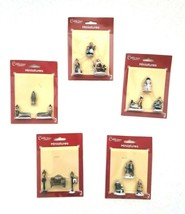 Cobblestone Comers Miniature Christmas Village 3 Piece Accessories Lot of 5 - £23.35 GBP
