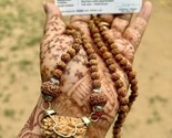 1 Perles de prière ROSAIRE Mukhi 5 Mukhi RUDRAKSH Rudraksh Kavach Mala... - $48.97