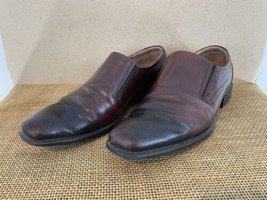 Ecco Mens EU44 US 10-10.5  Brown Portuguese Leather Slip On Loafer Dress... - $28.71