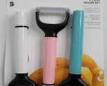 Kitchenaid 3 Pieces Peeler Set Aqua White Pink NEW Y-Peeler Juilenne Ser... - £17.19 GBP