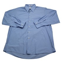 Van Heusen Shirt Mens XL Blue Plain Button Up Long Sleeve Collared Dress... - £14.76 GBP