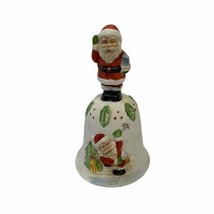 Christmas Holiday Santa Claus Bell Ringer Fine Porcelain Bisque - £10.04 GBP