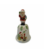 Christmas Holiday Santa Claus Bell Ringer Fine Porcelain Bisque - £9.85 GBP