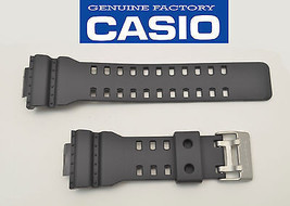  Genuine Casio 22 mm Watch Band Rubber Strap Greyish Black G-Shock GA-110C-1A  - £32.73 GBP