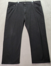 Levi&#39;s 569 Series Jeans Men Size 44 Black Denim Cotton Pocket Stretch Flat Front - £21.66 GBP