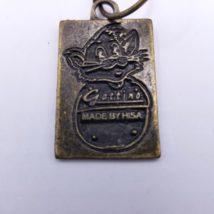 Gattino Cat Food Made by HISA Keychain French Feline France 1960s Metal - $12.30