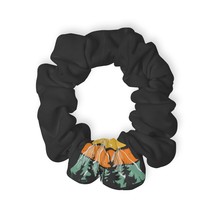 Personalized Scrunchie with Retro Great Outdoors Sunset and Mountain Ran... - £16.10 GBP