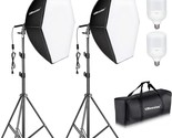 Ubeesize Softbox Photography Lighting Kit, 30&quot;X30&quot;, Video Recording. - $97.95